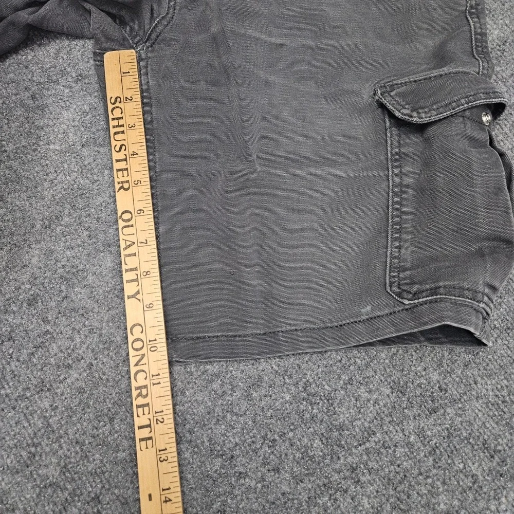 The North Face Cargo Shorts Mens 34‎ Grey Canvas Utility Hiking Gorpcore